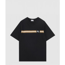 버버리 스트라이프 코튼 티셔츠