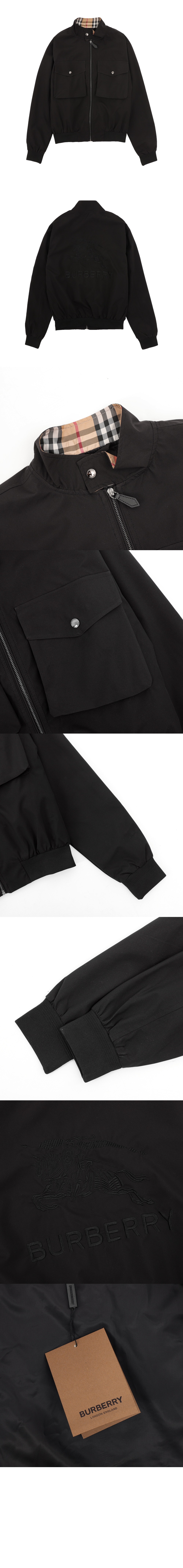 버버리 로고 집업 자켓
