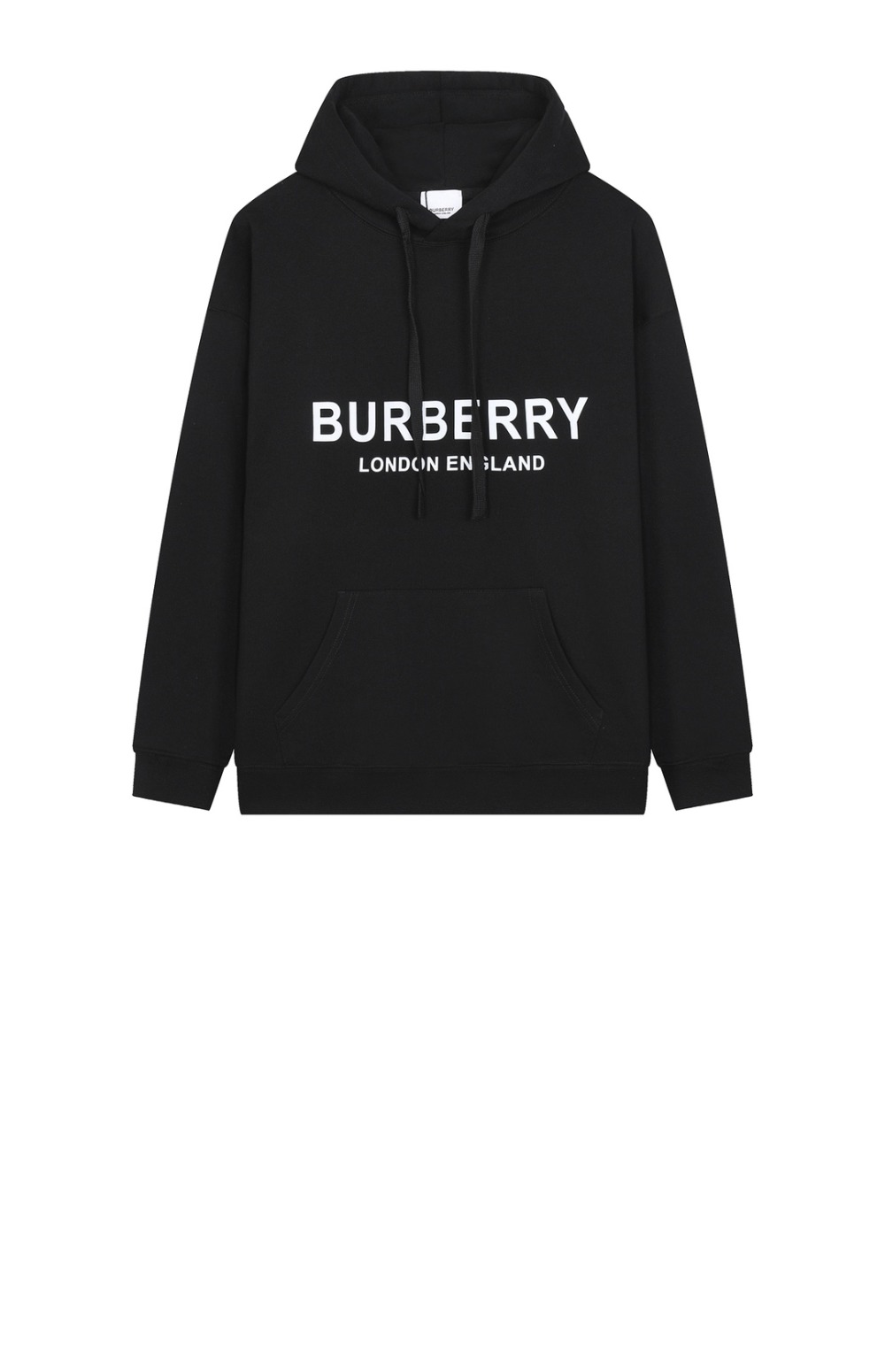 버버리 로고 프린트 코튼 후디