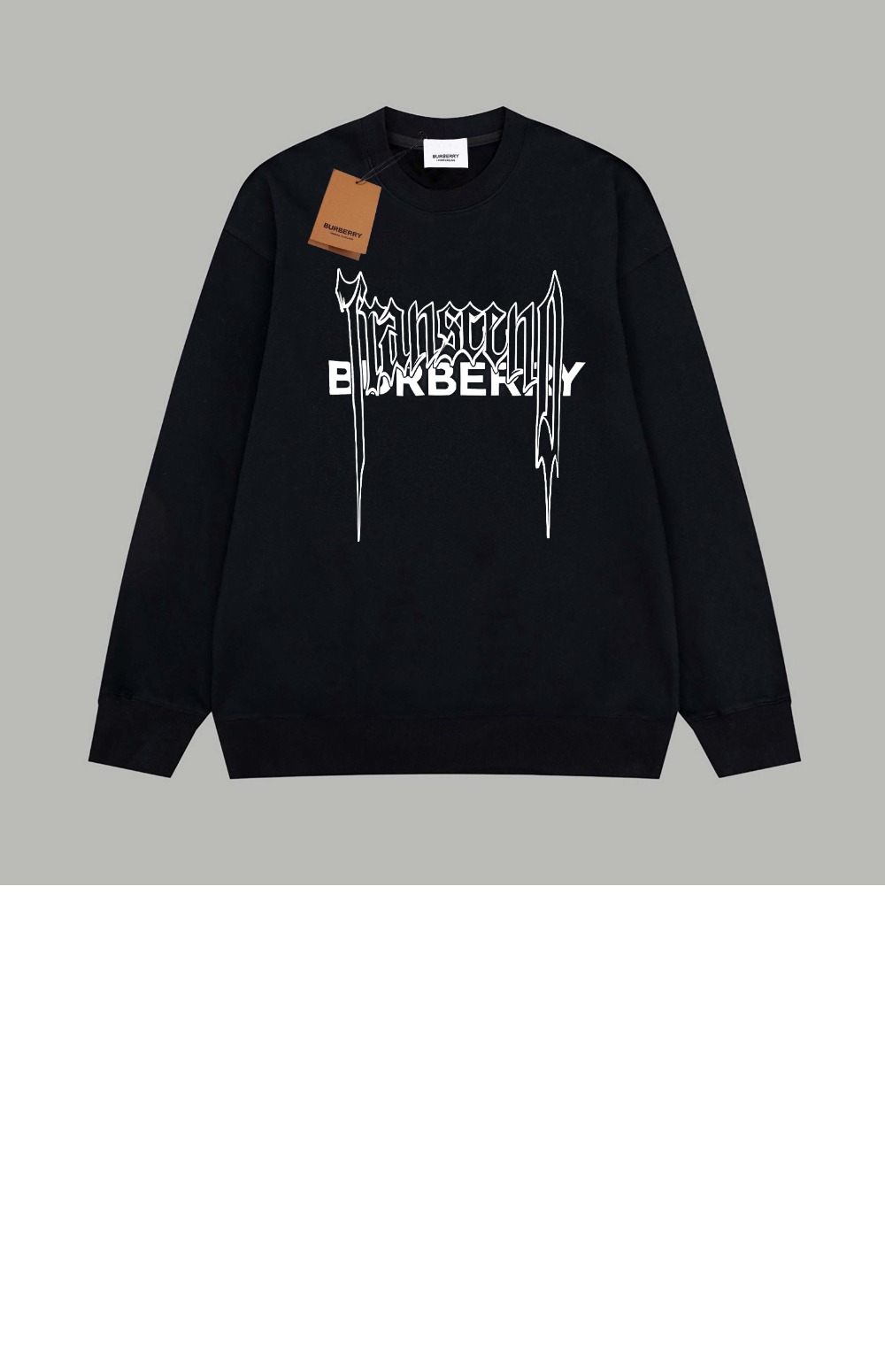 버버리 로고 프린트 면 톱