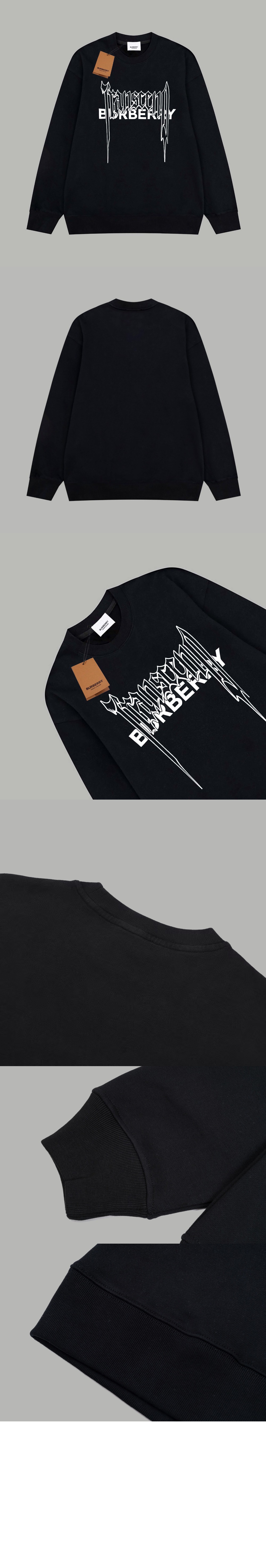 버버리 로고 프린트 면 톱