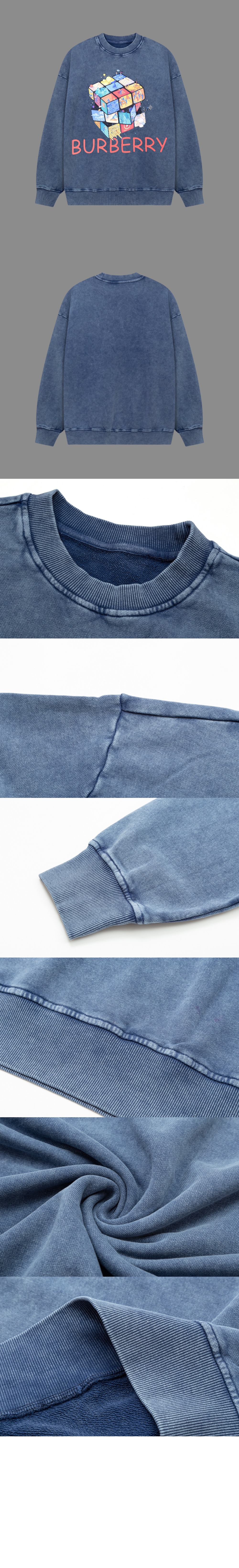 버버리 플라워 코튼 톱