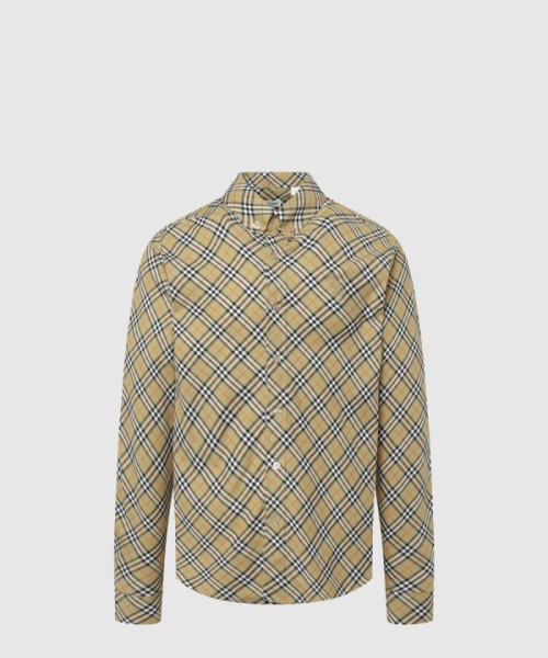 버버리 체크 코튼 셔츠