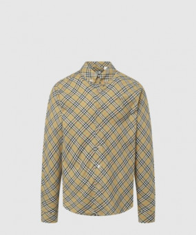 버버리 체크 코튼 셔츠