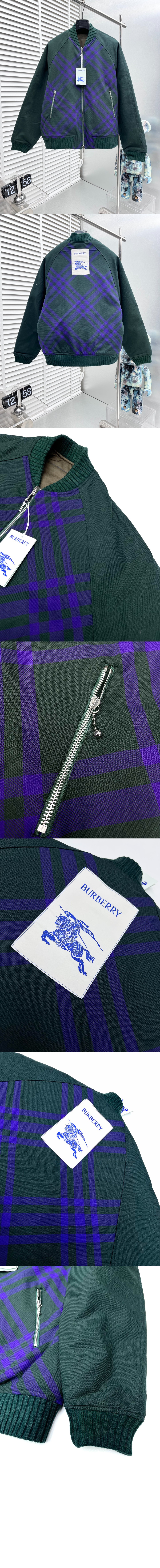 버버리 리버서블 봄버 자켓