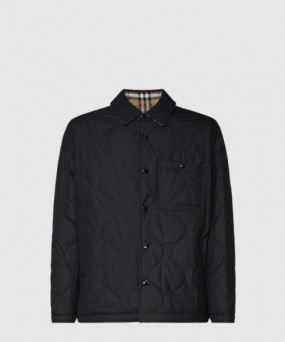 버버리 로고 리버서블 포켓 퀄팅 자켓