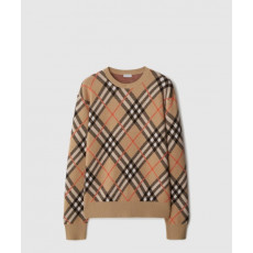 버버리 프린트 니트 톱