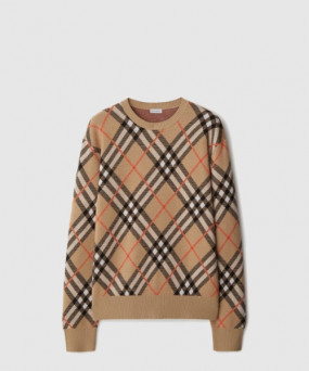 버버리 프린트 니트 톱