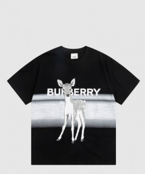 버버리 로고 프린트 반팔