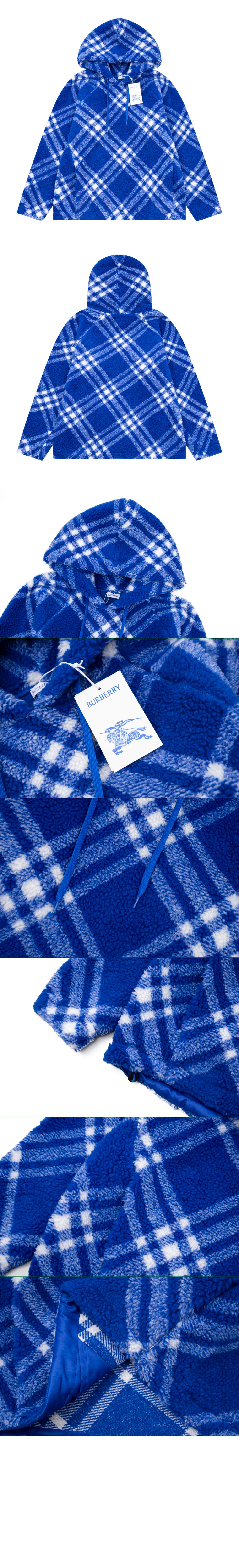 버버리 로고 후드 긴팔