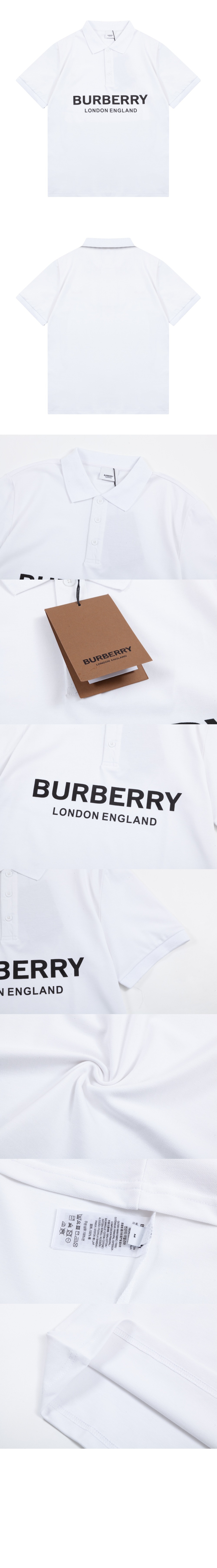 버버리 로고 프린트 반팔