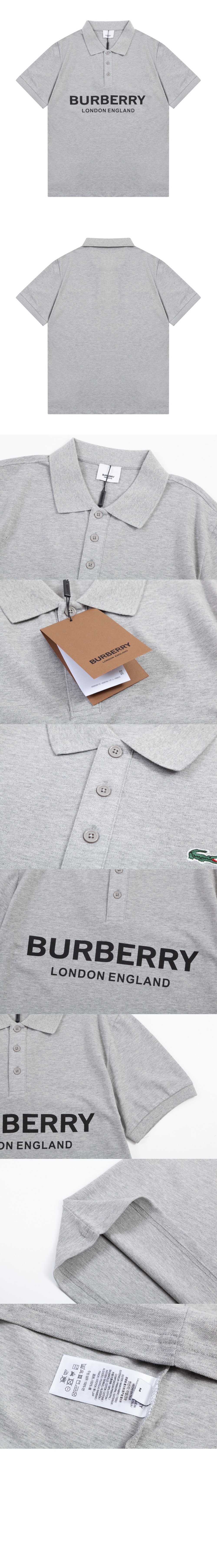 버버리 로고 프린트 반팔