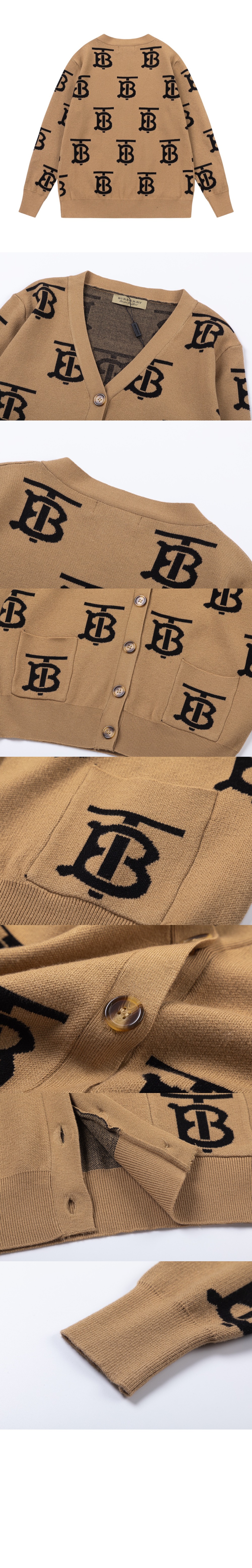 버버리 니트 카디건