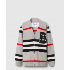 버버리 스트라이프 가디건