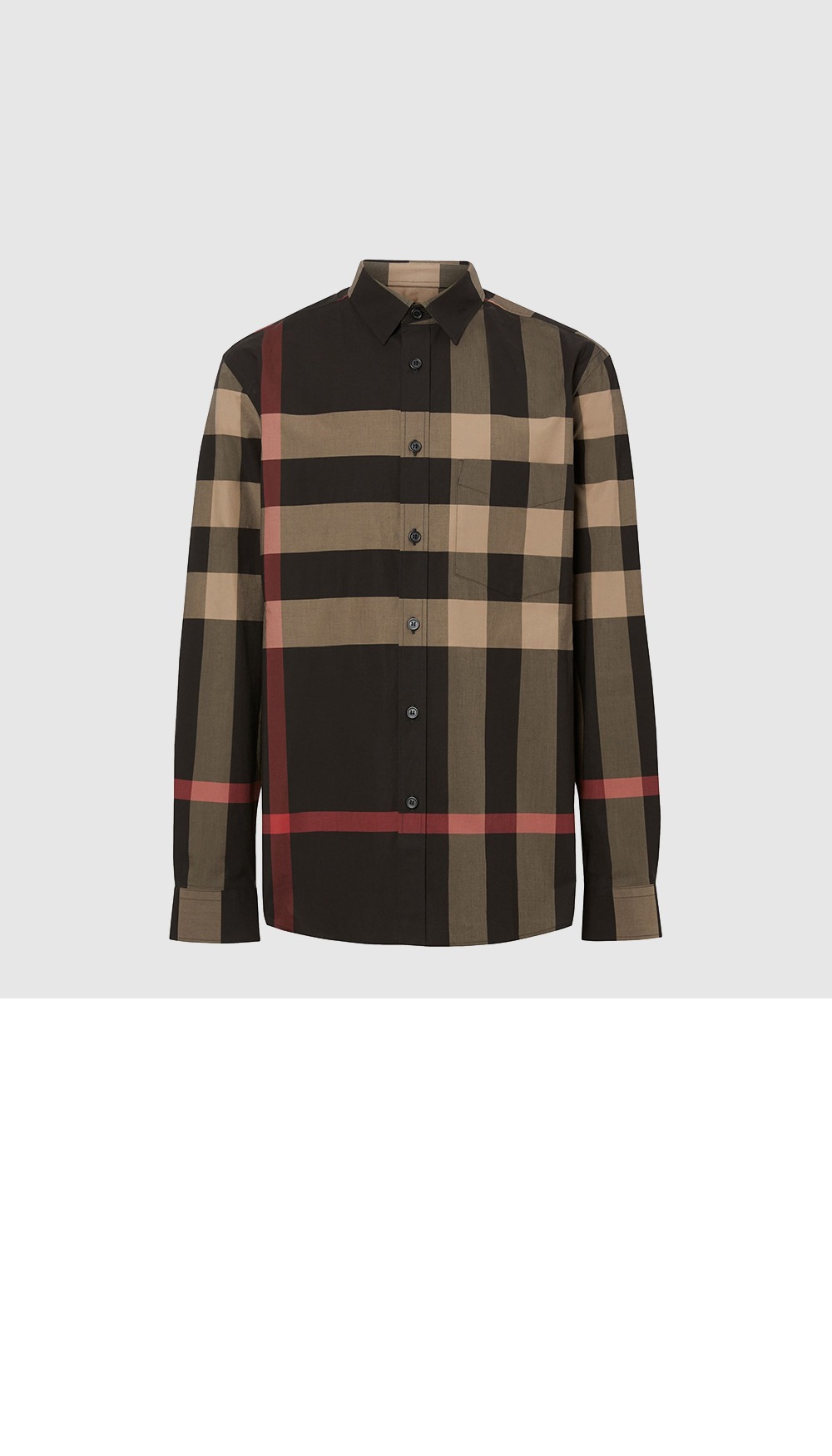 버버리 체크 로고 셔츠