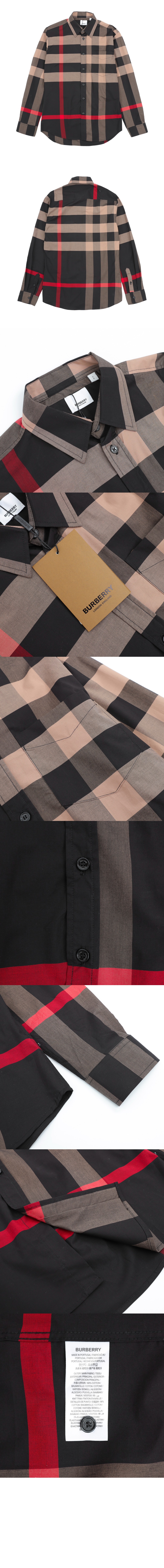 버버리 체크 로고 셔츠