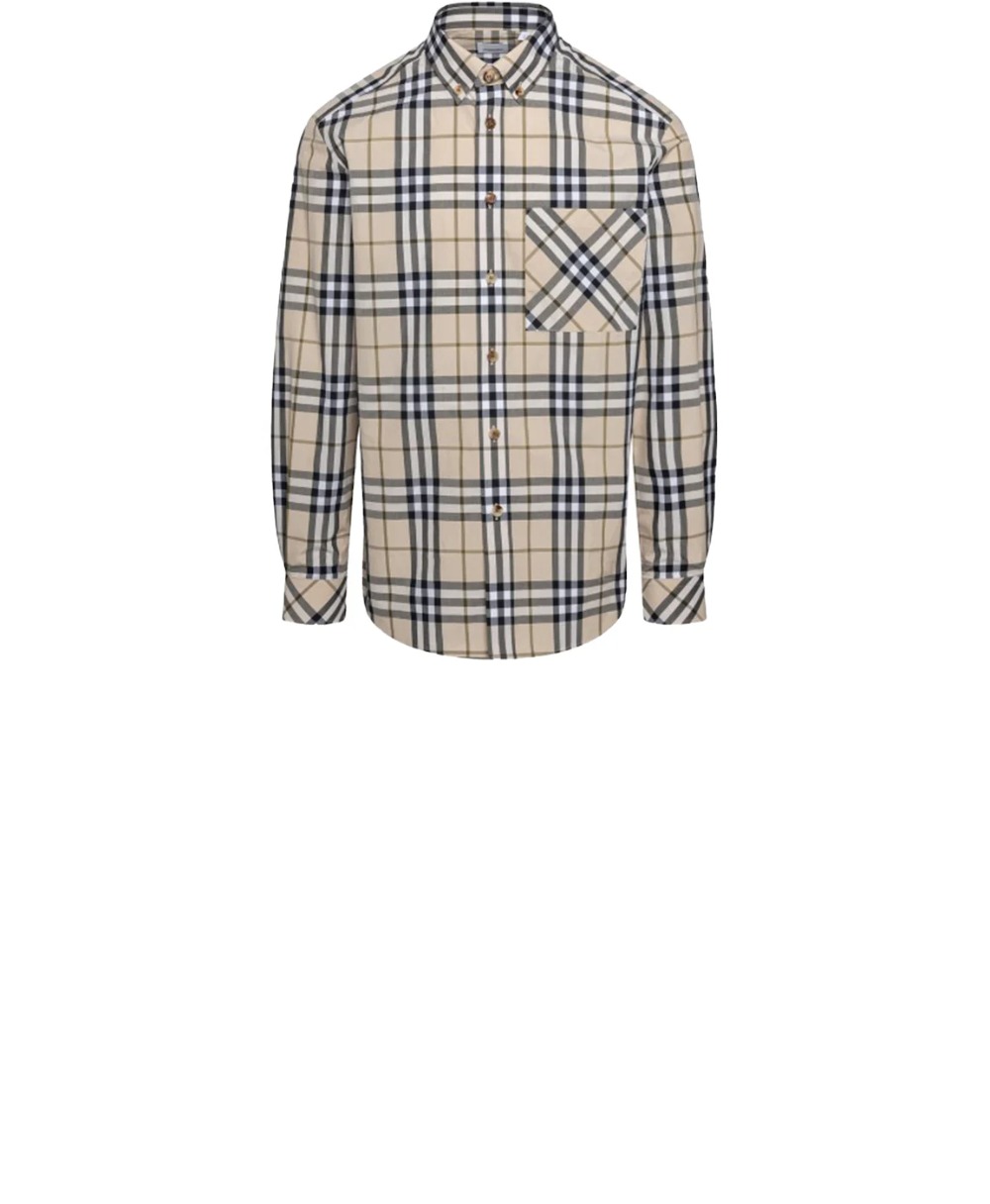 버버리 체크 로고 셔츠