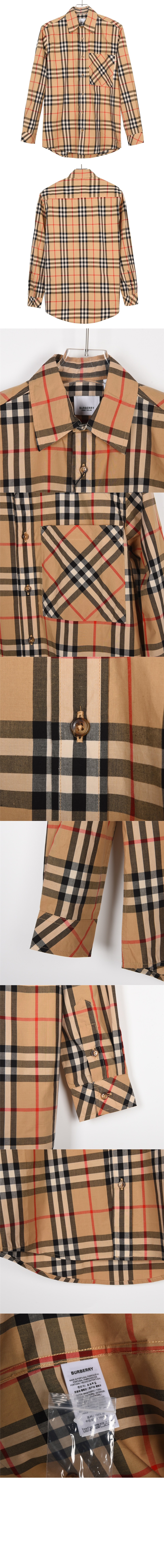 버버리 체크 로고 셔츠