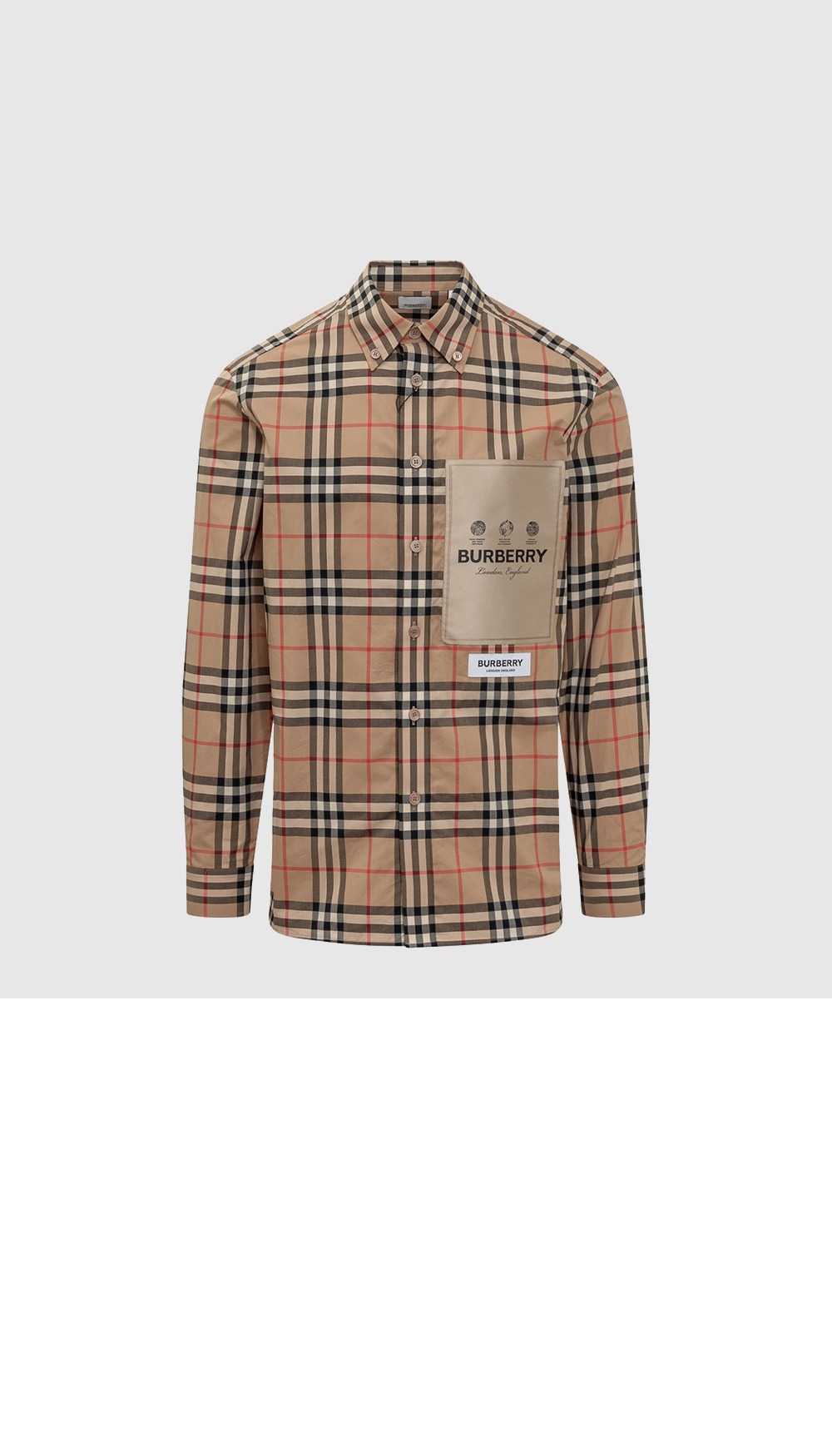 버버리 코튼 로고 셔츠