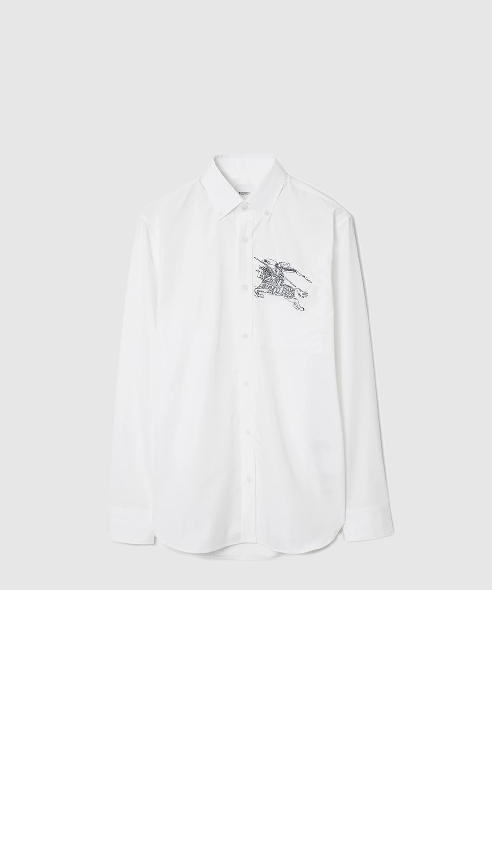 버버리 모노그램코튼 슬림핏 셔츠