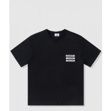 버버리 로고 코튼 티셔츠