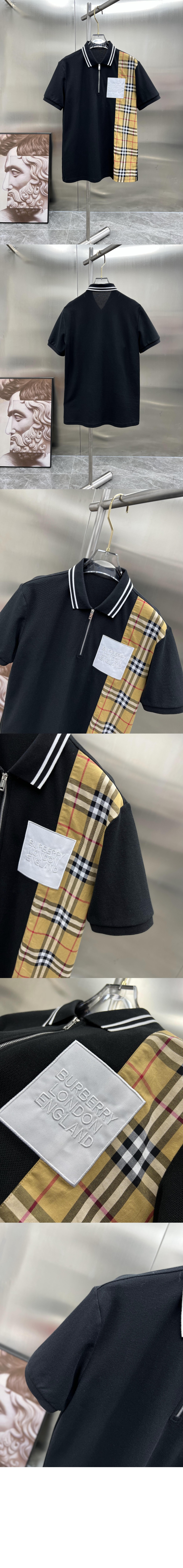 버버리 코튼 폴로셔츠