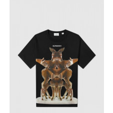 버버리 플라워 코튼 티셔츠