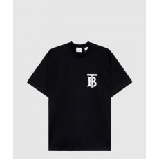 버버리 로고 코튼 티셔츠