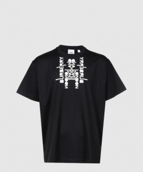 버버리 플라워 코튼 티셔츠