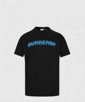 버버리 로고 코튼 티셔츠