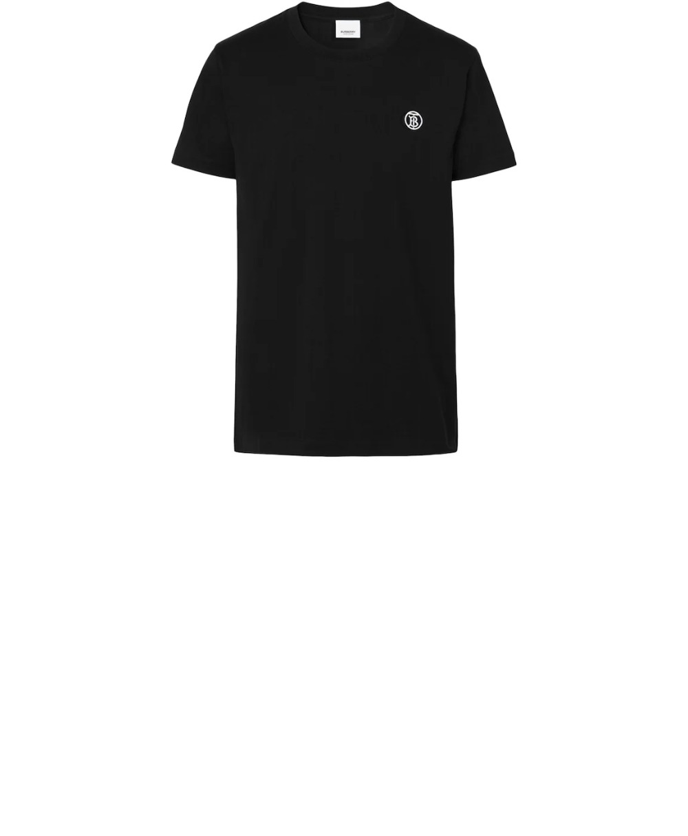 버버리 로고 코튼 티셔츠
