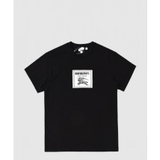 버버리 로고 코튼 티셔츠