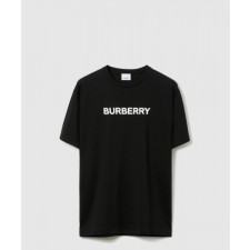 버버리 로고 코튼 티셔츠