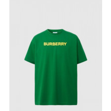 버버리 로고 코튼 티셔츠