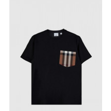 버버리 체크 반팔 티셔츠