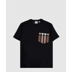 버버리 체크 반팔 티셔츠