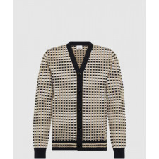 버버리 체크 코튼 블렌드 가디건