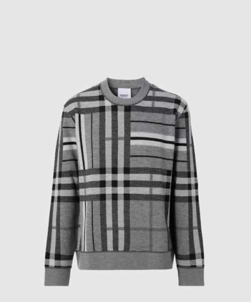 버버리 자카드 스웨터