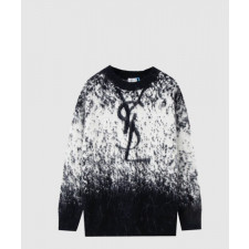 생로랑 프린트 니트 톱