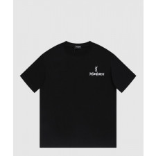 생로랑 로고 프린트 반팔