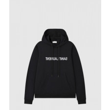 생로랑 로고 후드 긴팔