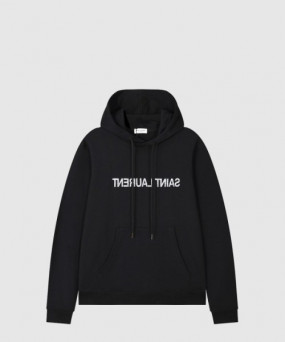 생로랑 로고 후드 긴팔