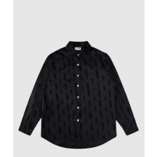 생로랑 로고 프린트 긴팔