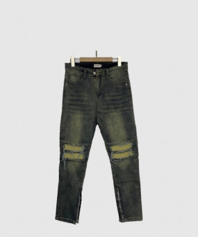 생로랑 로고 캐주얼 팬츠