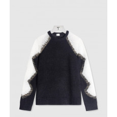 생로랑 플라워 코튼 톱