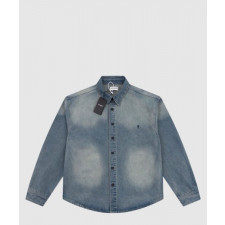 생로랑 로고 데님 재킷