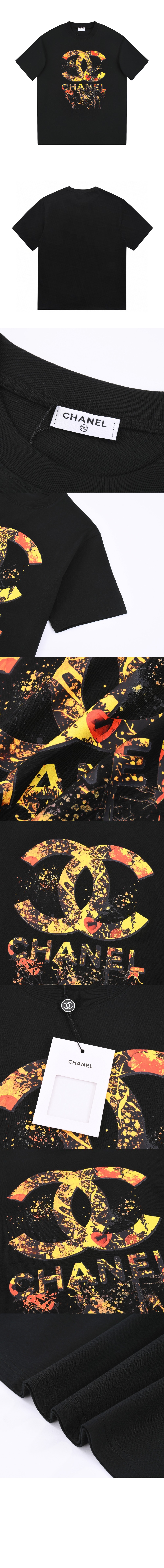 샤넬 로고 프린트 반팔