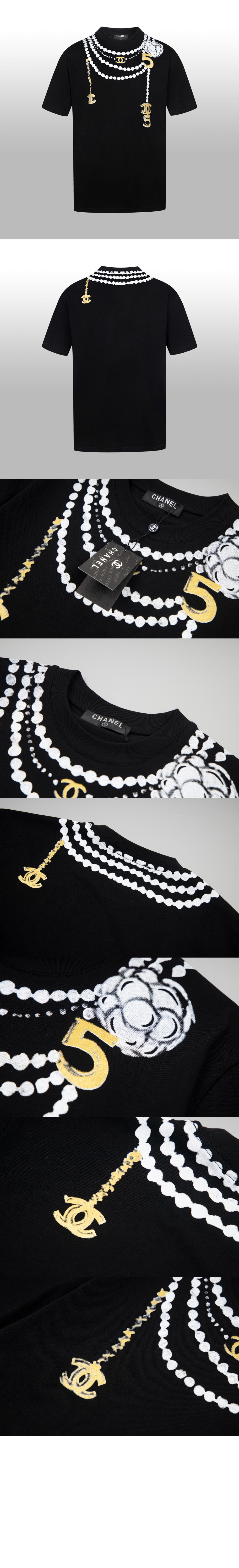 샤넬 플라워 코튼 톱