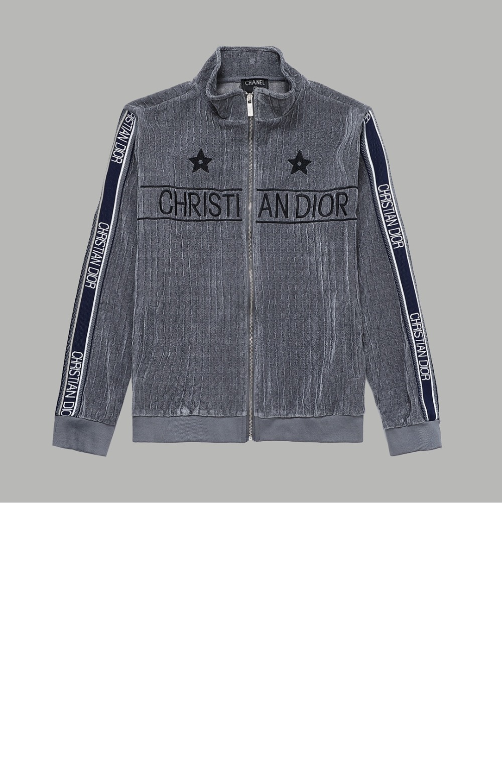 샤넬 로고 데님 재킷