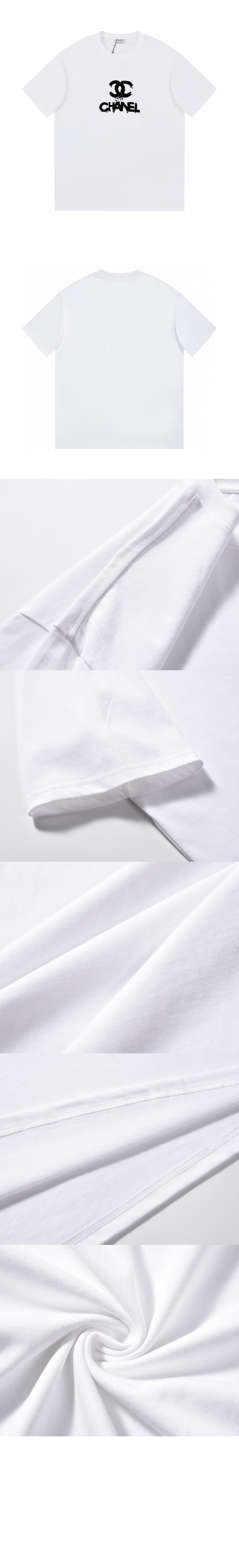 샤넬 로고 프린트 반팔